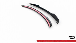 Oberer Spoiler Heck Spoiler Aufsatz Abrisskante passend für Audi e-tron schwarz Hochglanz