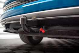 Mittlerer Cup Diffusor Heck Ansatz DTM Look passend für Audi e-tron schwarz Hochglanz