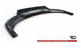 Mittlerer Cup Diffusor Heck Ansatz DTM Look passend für Audi e-tron schwarz Hochglanz