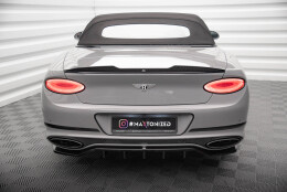 3D Heck Spoiler Aufsatz Abrisskante passend für Bentley Continental Convertible GT Mk3 schwarz Hochglanz