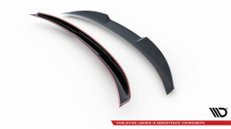 3D Heck Spoiler Aufsatz Abrisskante passend für Bentley Continental Convertible GT Mk3 schwarz Hochglanz