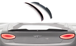 Heck Spoiler Aufsatz Abrisskante 3D für Bentley Continental Convertible GT Mk3 schwarz Hochglanz