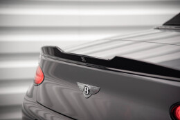 Heck Spoiler Aufsatz Abrisskante 3D passend für Bentley Continental Convertible GT Mk3 schwarz Hochglanz