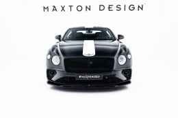 Cup Spoilerlippe Front Ansatz passend für Bentley Continental GT Coupe Mk3 schwarz Hochglanz