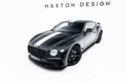 Cup Spoilerlippe Front Ansatz passend für Bentley Continental GT Coupe Mk3 schwarz Hochglanz