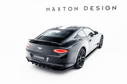 Mittlerer Cup Diffusor Heck Ansatz DTM Look passend für Bentley Continental GT Coupe Mk3 schwarz Hochglanz