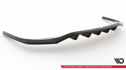 Mittlerer Cup Diffusor Heck Ansatz DTM Look passend für Bentley Continental GT Coupe Mk3 schwarz Hochglanz