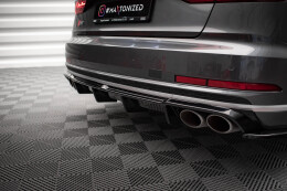 Heck Ansatz Diffusor für Audi S8 D5 schwarz Hochglanz