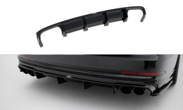 Heck Ansatz Diffusor passend für Audi S8 D5 schwarz...