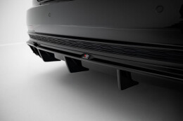 Heck Ansatz Diffusor passend für Audi S8 D5 schwarz Hochglanz