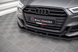 Street Pro Cup Spoilerlippe Front Ansatz passend für Audi S3 Sportback 8V Facelift SCHWARZ