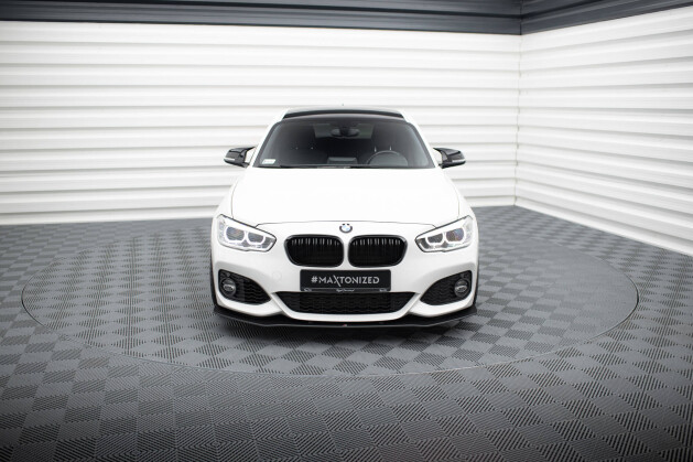 Street Pro Cup Spoilerlippe Front Ansatz V.3 für BMW 1er F20 M-Paket Facelift / M140i SCHWARZ