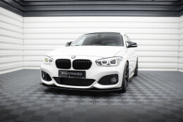 Street Pro Cup Spoilerlippe Front Ansatz V.3 für BMW 1er F20 M-Paket Facelift / M140i SCHWARZ