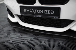 Street Pro Cup Spoilerlippe Front Ansatz V.3 für BMW 1er F20 M-Paket Facelift / M140i SCHWARZ