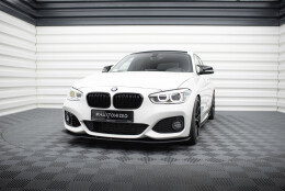 Street Pro Cup Spoilerlippe Front Ansatz V.3 passend für BMW 1er F20 M-Paket Facelift / M140i SCHWARZ