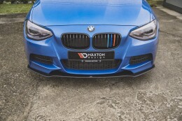 Robuste Racing Cup Spoilerlippe Front Ansatz für BMW M135i F20 SCHWARZ