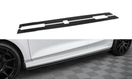Sport Seitenschweller Ansatz Cup Leisten V.2 passend für Ford Fiesta Mk8 ST / ST-Line schwarz Hochglanz