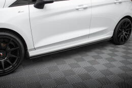 Sport Seitenschweller Ansatz Cup Leisten V.2 passend für Ford Fiesta Mk8 ST / ST-Line schwarz Hochglanz