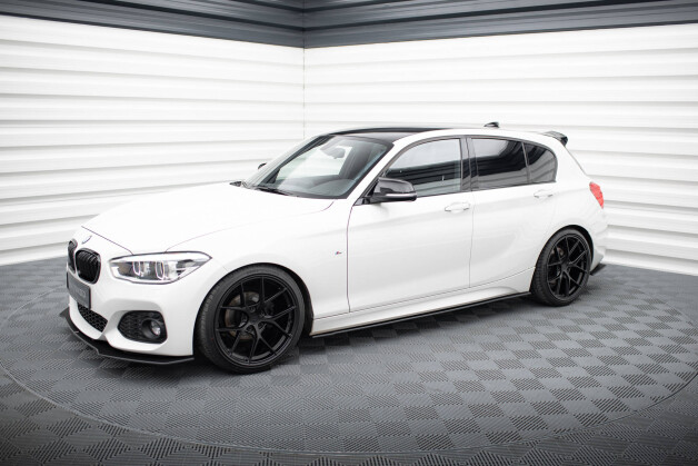 Street Pro Seitenschweller Ansatz Cup Leisten V.2 passend für BMW 1er F20 M135i / M140i / M-Paket SCHWARZ