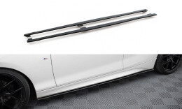 Street Pro Seitenschweller Ansatz Cup Leisten V.2 passend für BMW 1er F20 M135i / M140i / M-Paket SCHWARZ