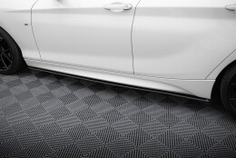 Street Pro Seitenschweller Ansatz Cup Leisten V.2 passend für BMW 1er F20 M135i / M140i / M-Paket SCHWARZ