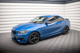 Street Pro Seitenschweller Ansatz Cup Leisten passend für BMW 2 M-Paket F22 SCHWARZ