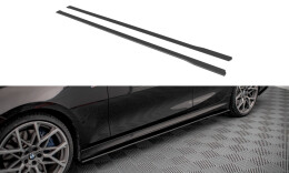 Street Pro Seitenschweller Ansatz Cup Leisten passend für BMW 3er M-Paket G20 / G21 SCHWARZ