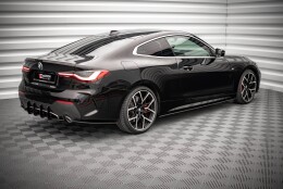 Street Pro Seitenschweller Ansatz Cup Leisten passend für BMW 4er M-Paket G22 SCHWARZ