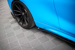 Street Pro Seitenschweller Ansatz Cup Leisten passend für BMW M2 F87 SCHWARZ