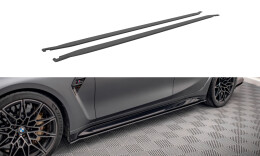 Street Pro Seitenschweller Ansatz Cup Leisten passend für BMW M3 G80 SCHWARZ