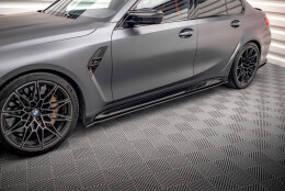 Street Pro Seitenschweller Ansatz Cup Leisten passend für BMW M3 G80 SCHWARZ
