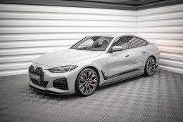 Street Pro Seitenschweller Ansatz Cup Leisten passend für BMW 4er Gran Coupe M-Paket G26 SCHWARZ