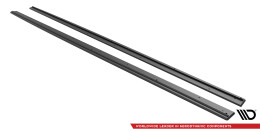 Street Pro Seitenschweller Ansatz Cup Leisten passend für BMW 4er Gran Coupe M-Paket G26 SCHWARZ