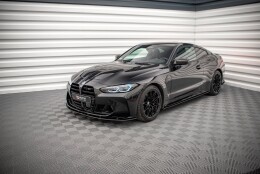 Street Pro Seitenschweller Ansatz Cup Leisten passend für BMW M4 G82 SCHWARZ