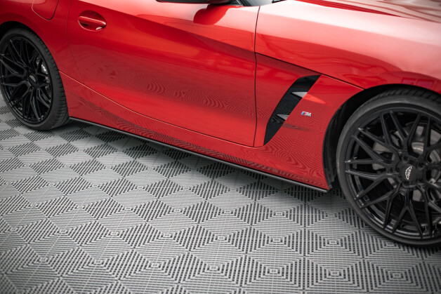 Street Pro Seitenschweller Ansatz Cup Leisten passend für BMW Z4 M-Paket G29 SCHWARZ