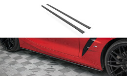 Street Pro Seitenschweller Ansatz Cup Leisten passend für BMW Z4 M-Paket G29 SCHWARZ
