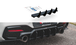 Street Pro Heckschürze Heck Ansatz Diffusor V.4 passend für BMW M140i SCHWARZ