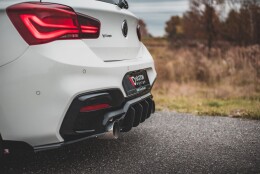 Street Pro Heckschürze Heck Ansatz Diffusor V.4 passend für BMW M140i SCHWARZ