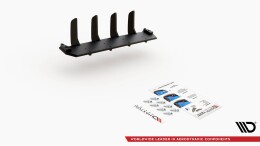 Street Pro Heckschürze Heck Ansatz Diffusor V.4 passend für BMW M140i SCHWARZ