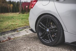 Street Pro Heck Ansatz Flaps Diffusor V.3 passend für BMW 1er F20 M-Paket Facelift / M140i SCHWARZ