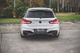 Street Pro Heck Ansatz Flaps Diffusor V.3 passend für BMW 1er F20 M-Paket Facelift / M140i SCHWARZ