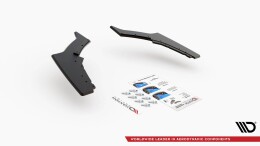 Street Pro Heck Ansatz Flaps Diffusor V.3 passend für BMW 1er F20 M-Paket Facelift / M140i SCHWARZ