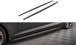Street Pro Seitenschweller Ansatz Cup Leisten passend für Audi A5 S-Line / S5 Sportback F5 SCHWARZ