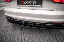Street Pro Heckschürze Heck Ansatz Diffusor passend für Audi A4 B9 Facelift SCHWARZ