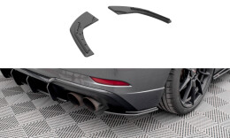 Street Pro Heck Ansatz Flaps Diffusor passend für Audi S3 Sportback 8V Facelift SCHWARZ