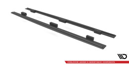 Street Pro Seitenschweller Ansatz Cup Leisten passend für Audi S3 Sportback 8V Facelift SCHWARZ