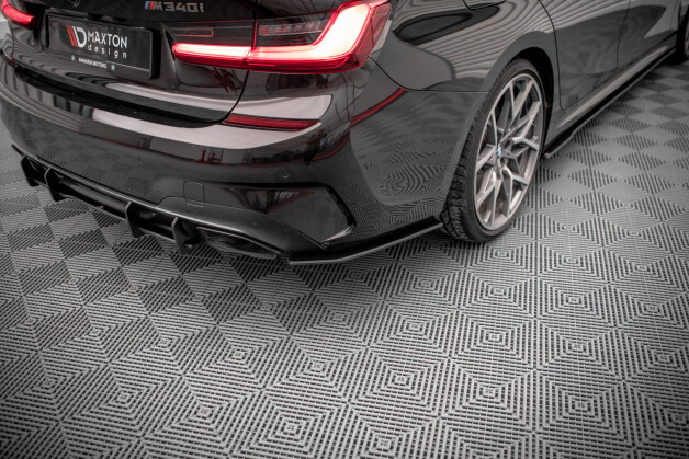 Street Pro Heck Ansatz Flaps Diffusor V.1 passend für BMW 3er M-Paket G20 / G21 SCHWARZ