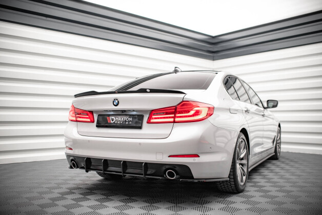 Street Pro Heckschürze Heck Ansatz Diffusor passend für BMW 5er G30 SCHWARZ