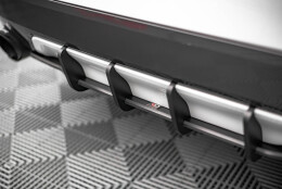 Street Pro Heckschürze Heck Ansatz Diffusor passend für BMW X1 M-Paket F48 SCHWARZ