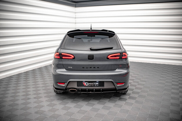 Street Pro Heckschürze Heck Ansatz Diffusor passend für Seat Ibiza Cupra Mk3 SCHWARZ
